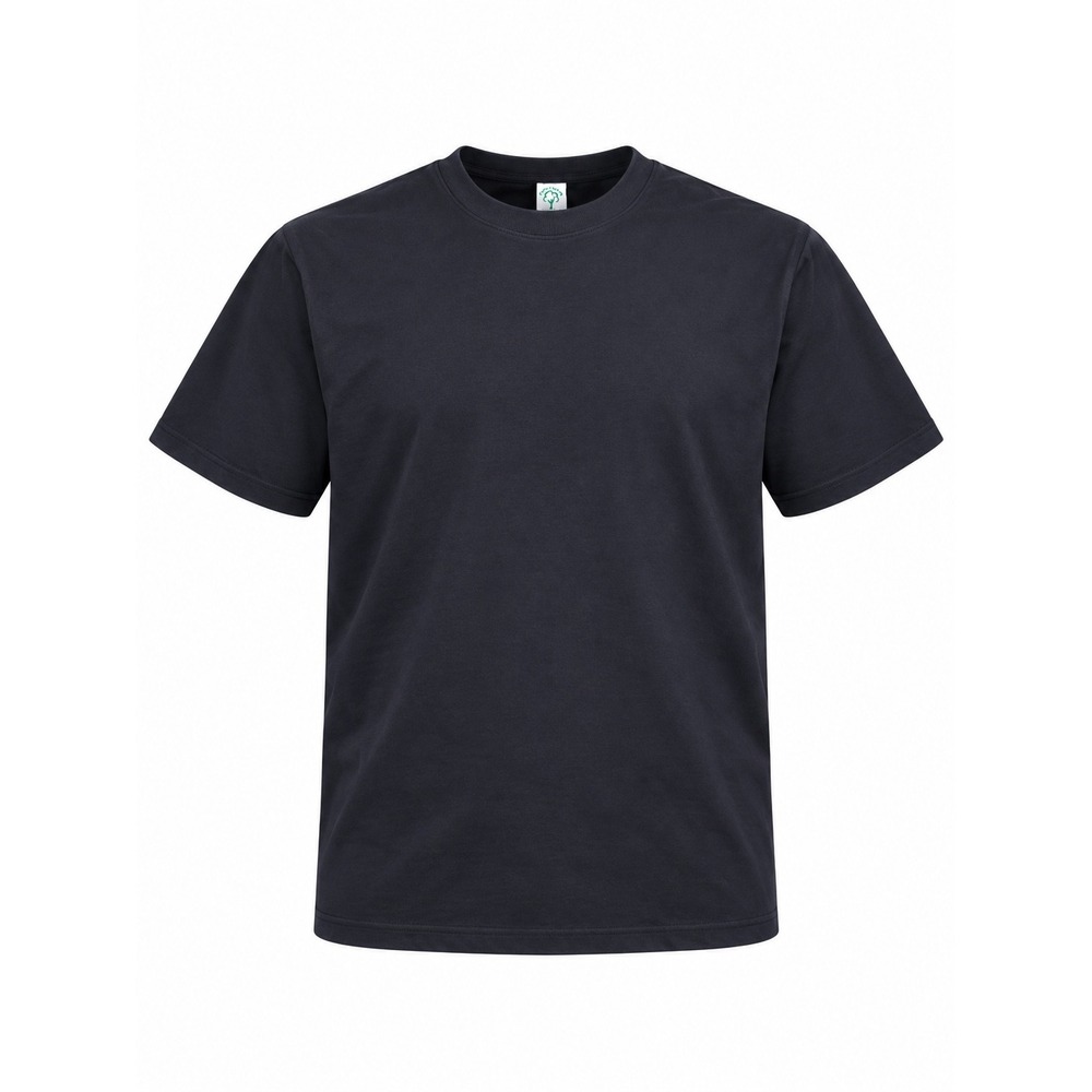 Black T Shirt Size M 100% Cotton Short Sleeve Crew Neck Plain Basic Tee